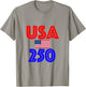Usa 250 T-Shirt - T-Shirt | Sand