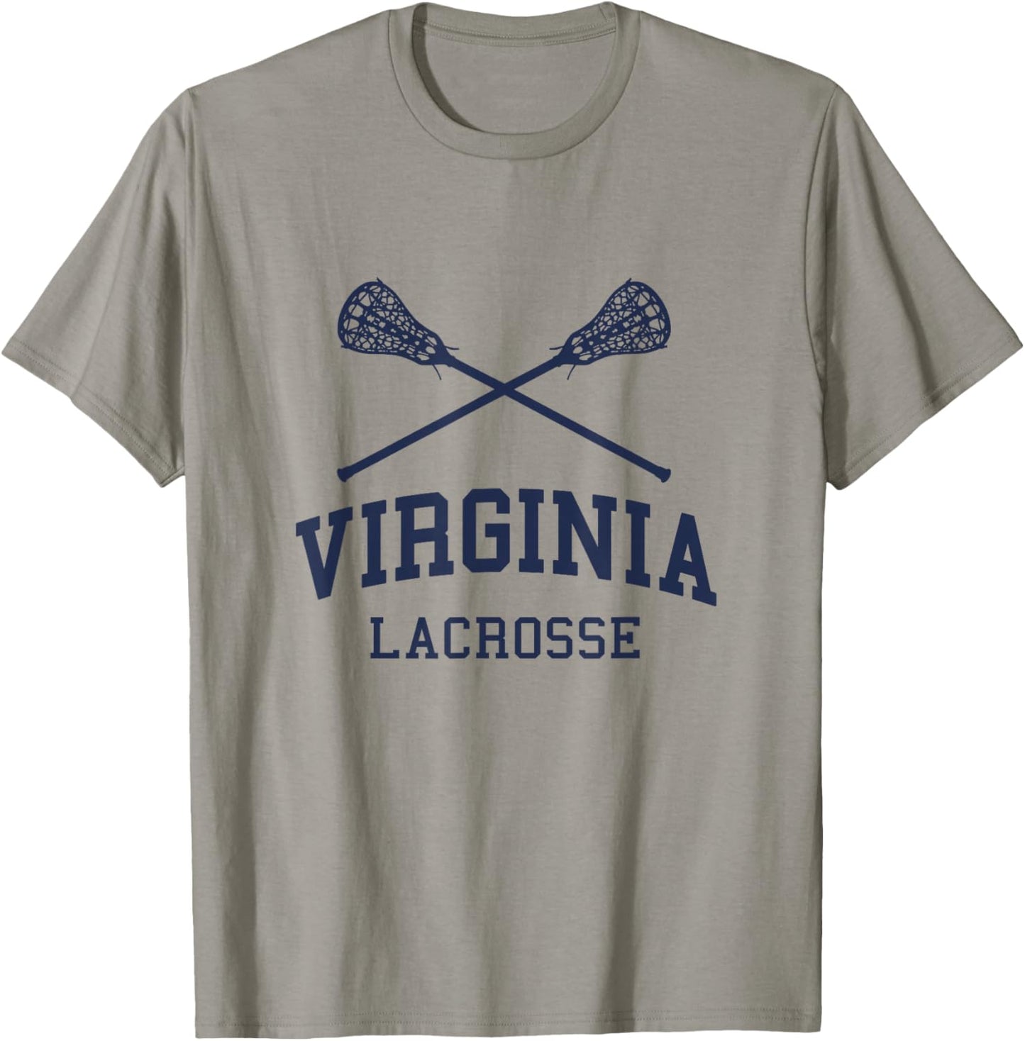 vintage virginia lacrosse Virginia Lacrosse Vintage LAX Weathered T-Shirt - T-Shirt | Sand