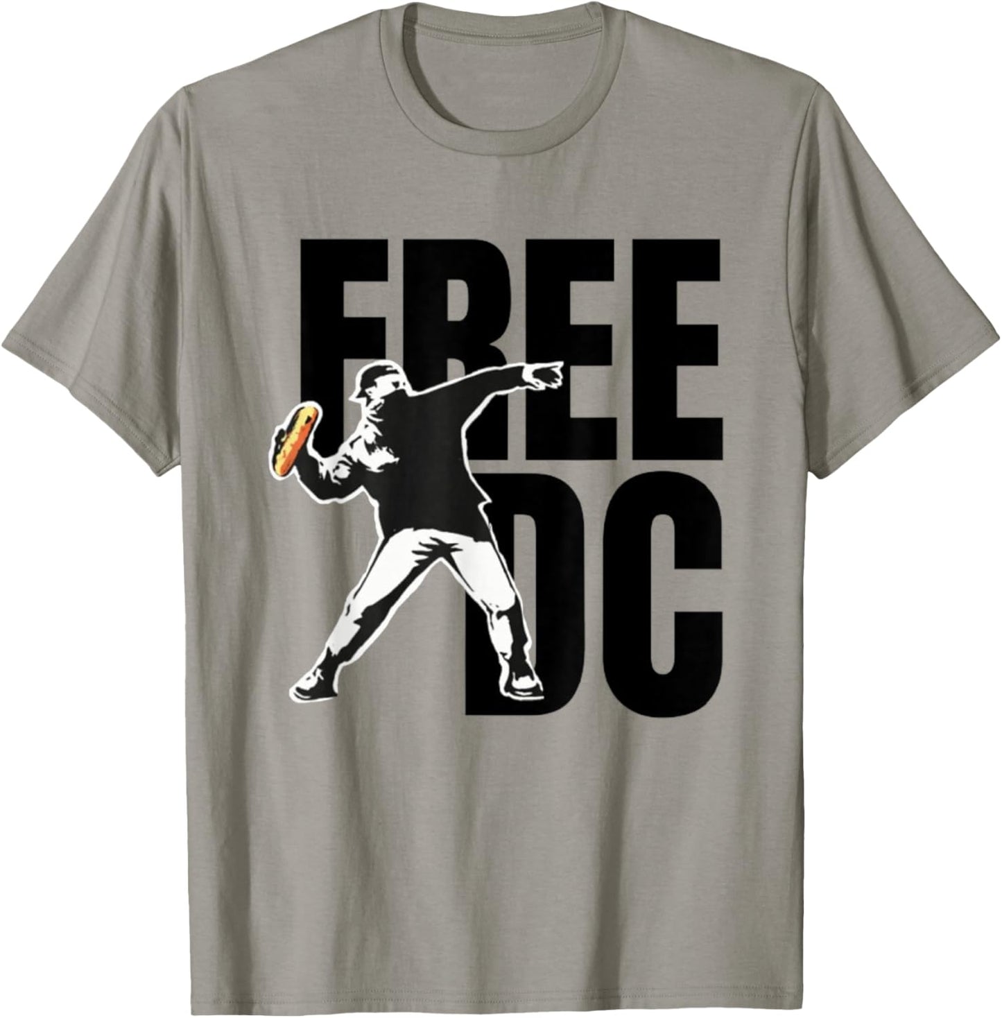 Free DC Funny Street Art Print for USA Lovers T-Shirt - T-Shirt | Sand
