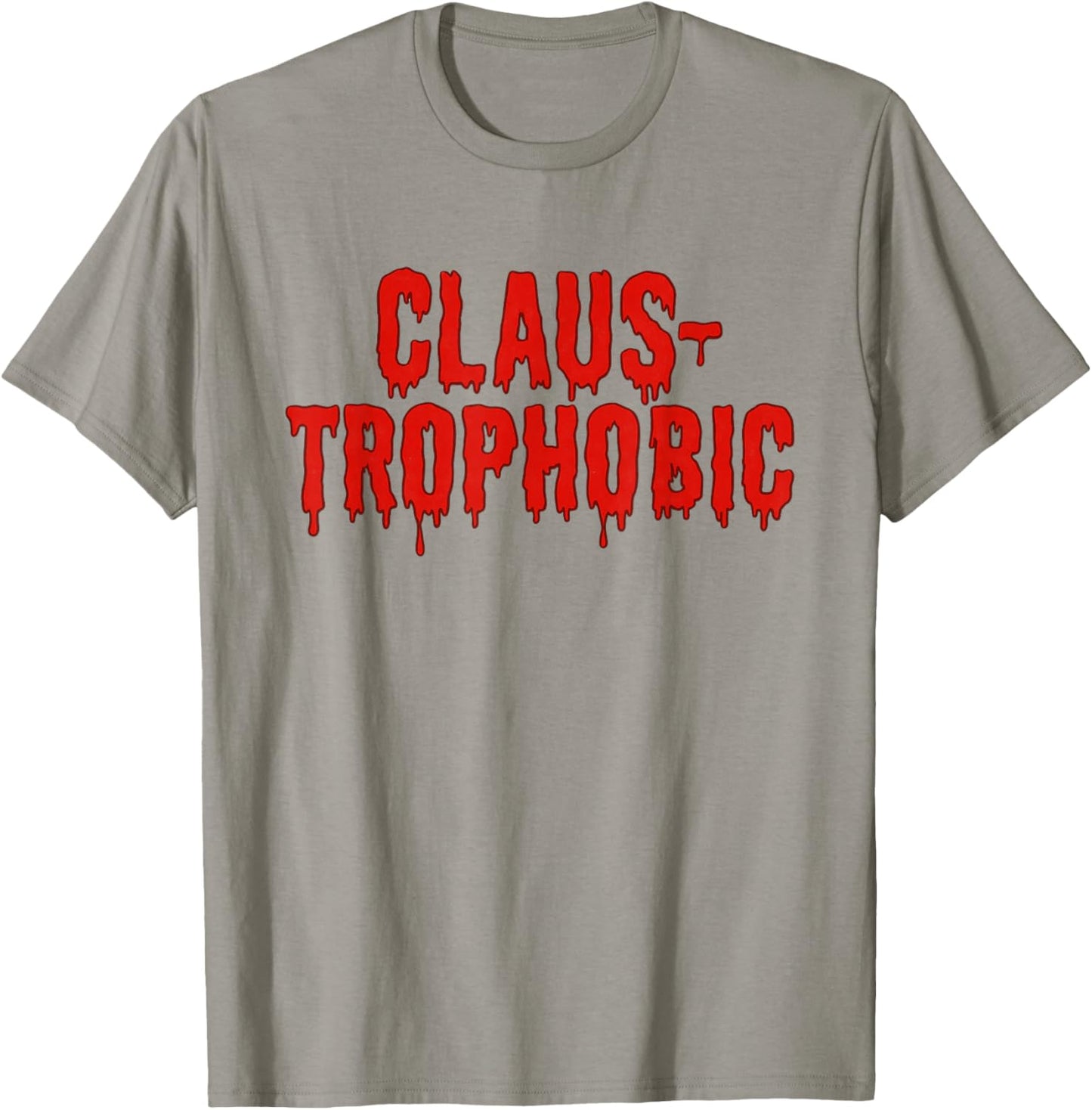 Funny Horror Anti-Santa Claus-Trophobic T-Shirt - T-Shirt | Sand
