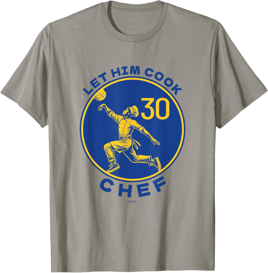Let the Chef Cook Funny Basketball Court Legend Motivation T-Shirt - T-Shirt | Sand