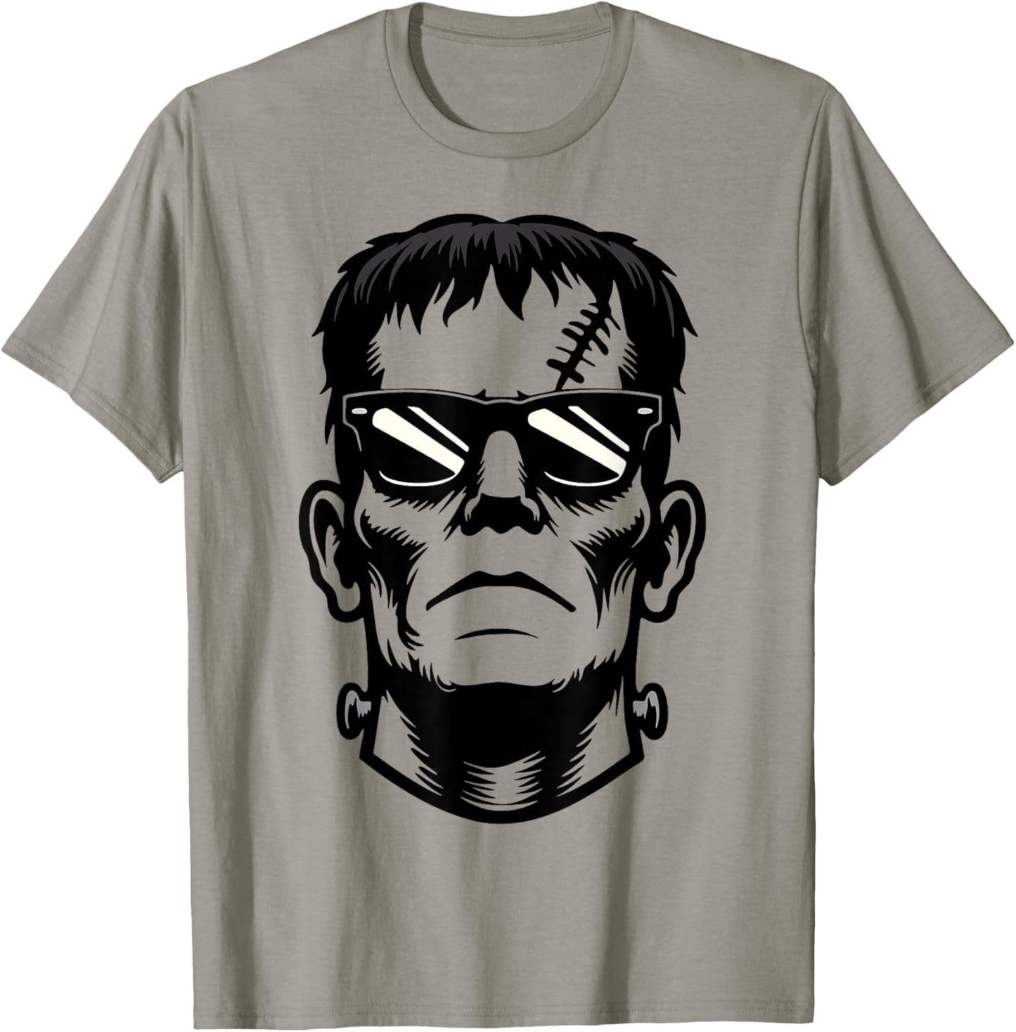 Frankenstein Monster Wearing Sunglasses Halloween Costume T-Shirt - T-Shirt | Sand