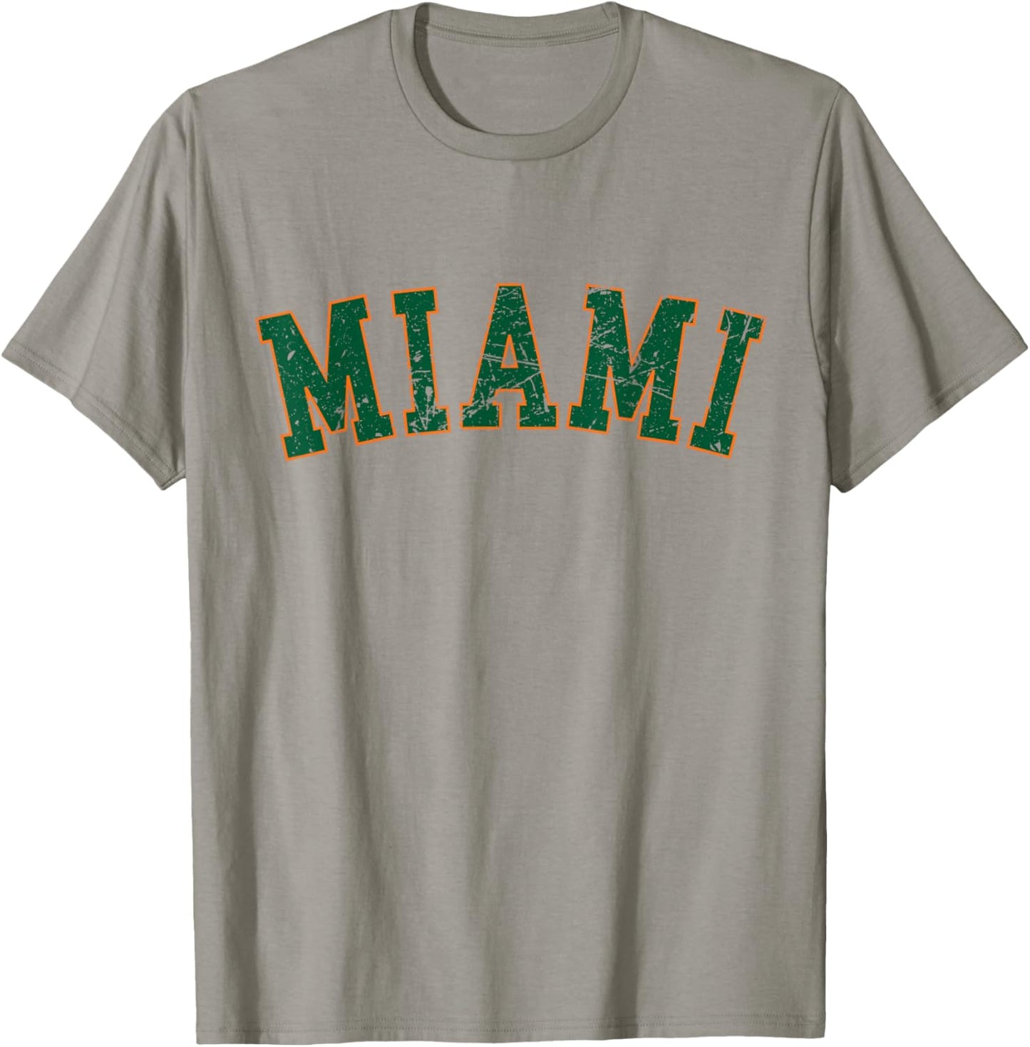 Miami Florida Vintage Preppy Sports T-Shirt - T-Shirt | Sand