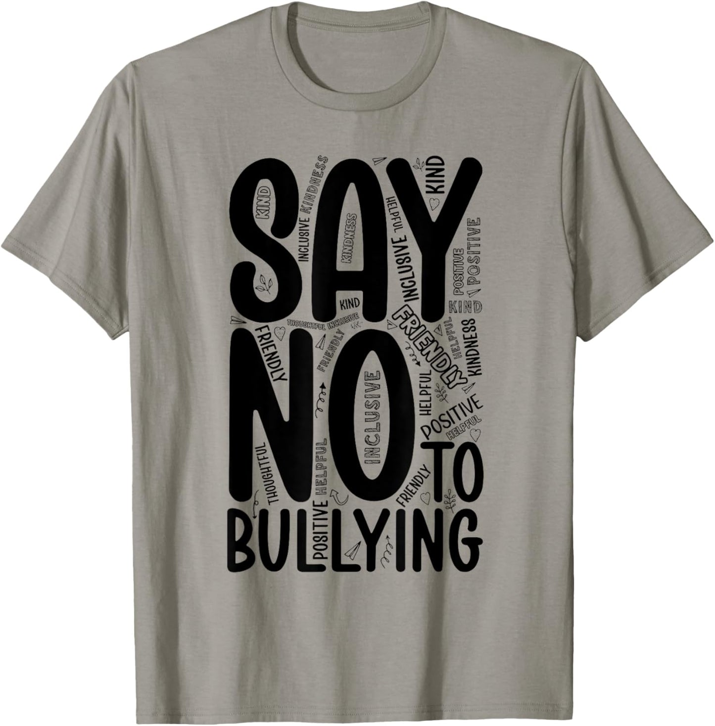 Say No To Bullying Unity Day Orange Anti Bullying Kindness T-Shirt - T-Shirt | Sand