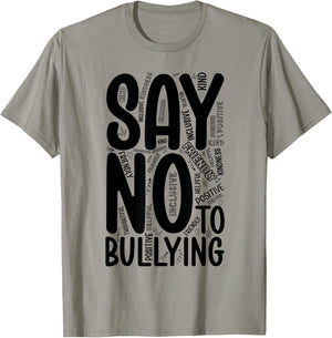 Say No To Bullying Unity Day Orange Anti Bullying Kindness T-Shirt - T-Shirt | Sand