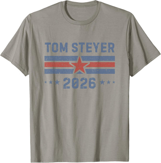 Tom Steyer for Governor of California Steyer 2026 Vintage T-Shirt - T-Shirt | Sand
