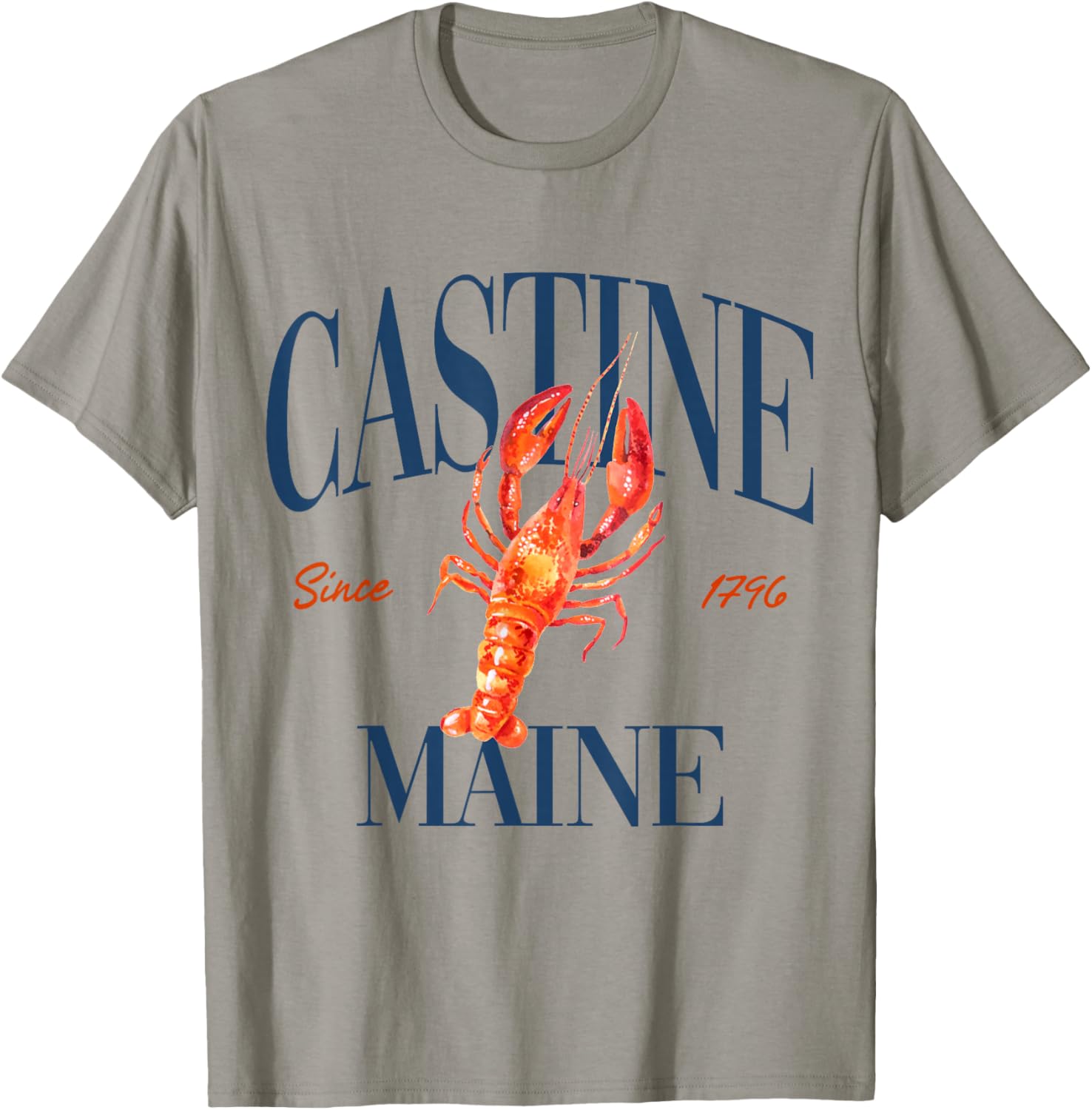 Castine Maine Est. 1796 - Old Money, Aesthetic, Classic T-Shirt - T-Shirt | Sand