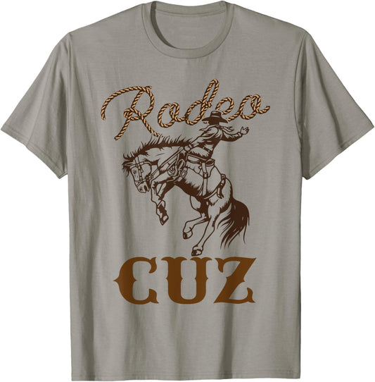 Cuz Birthday Cowboy Cowgirl Western Rodeo Cousin Bday Party T-Shirt - T-Shirt | Sand