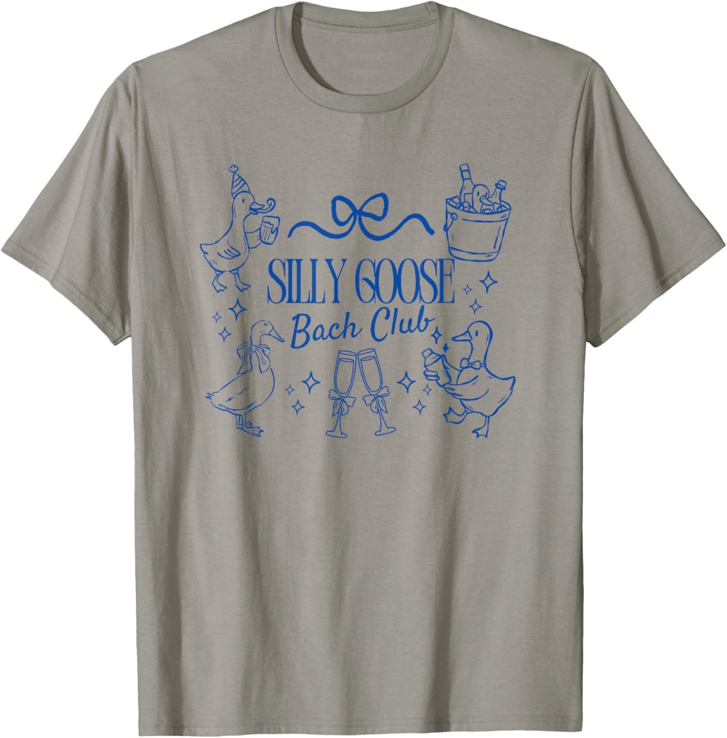 Silly Goose bach Club Bride Goose Bachelorette Party T-Shirt - T-Shirt | Sand