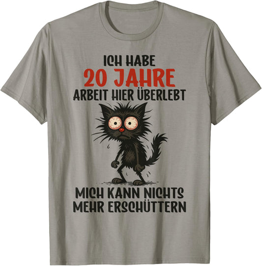 20 Jähriges Firmenjubiläum Dienstjubiläum 20 Jubiläum Arbeit T-Shirt - T-Shirt | Sand