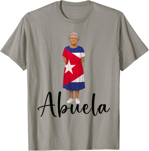 Cuban Abuela Grandmom Flag Grandmother Grandma Cuba T-Shirt - T-Shirt | Sand