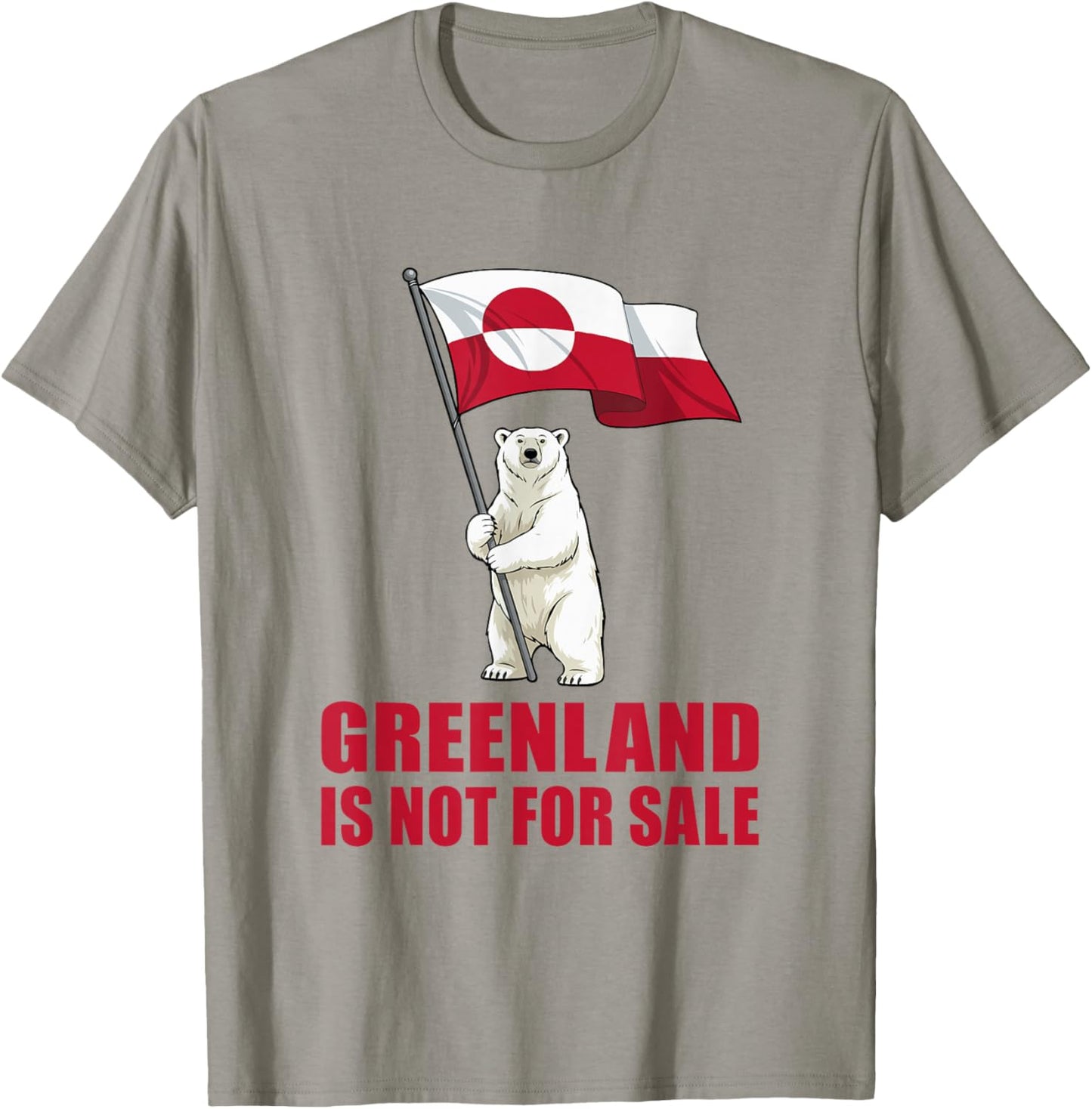 Greenland Not for Sale Greenland Flag Bear Greenland T-Shirt - T-Shirt | Sand