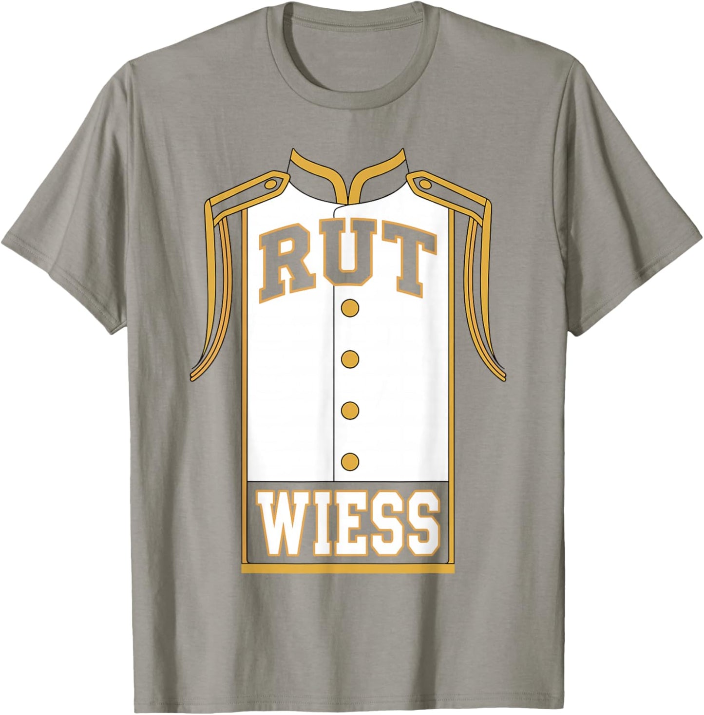 Rut Wess Cologne Carnival Costume Red White Uniform T-Shirt - T-Shirt | Sand