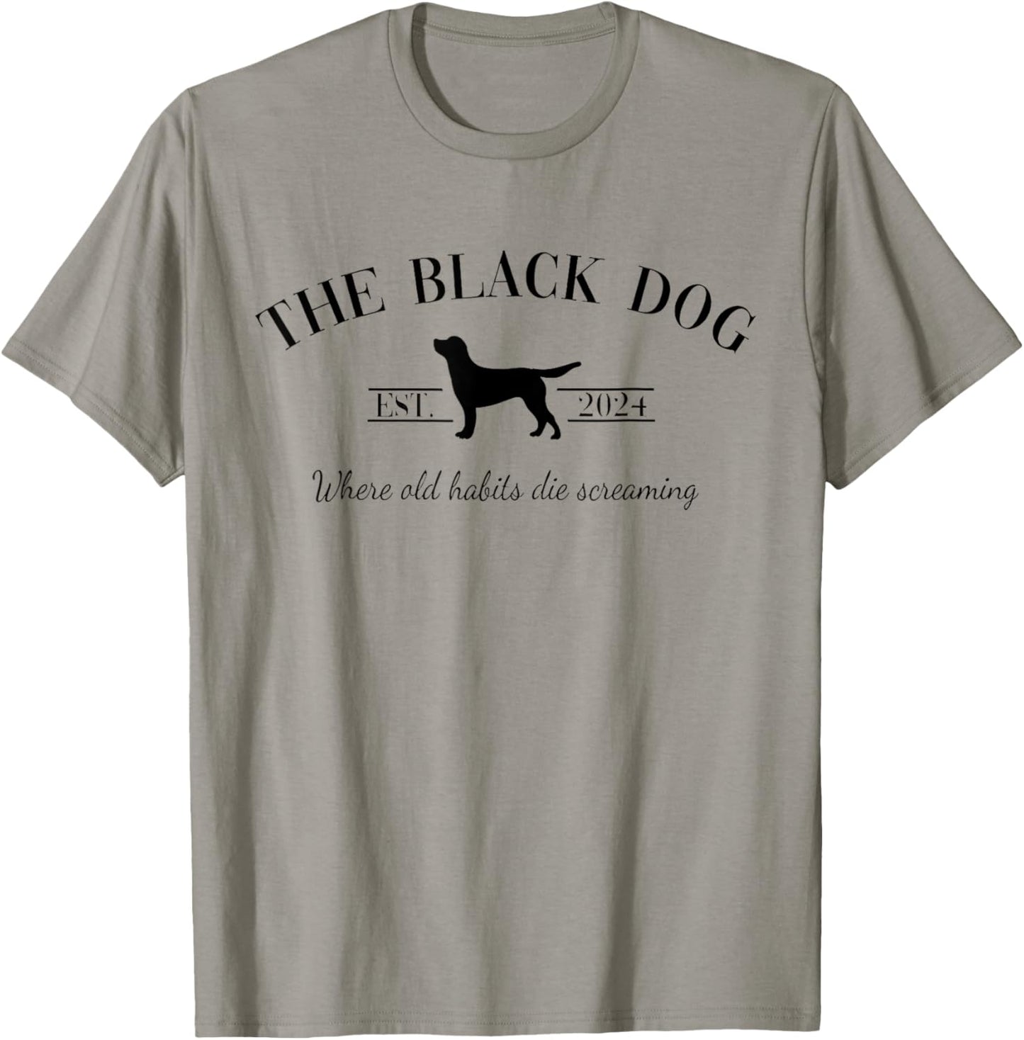 Retro Black Dog Club Old Habits Est. 2024 Kids T-Shirt - T-Shirt | Sand