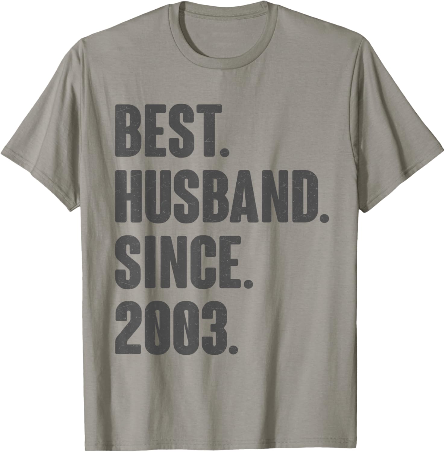 23rd Wedding Anniversary - Best Husband Since 2003 T-Shirt - T-Shirt | Sand