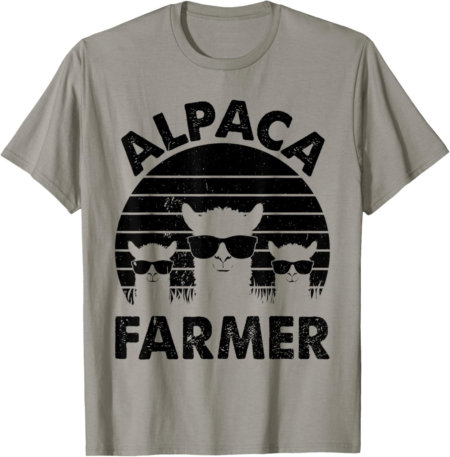 Funny Alpaca Farmer Llama Farmer Alpaca Farmer T-Shirt - T-Shirt | Sand