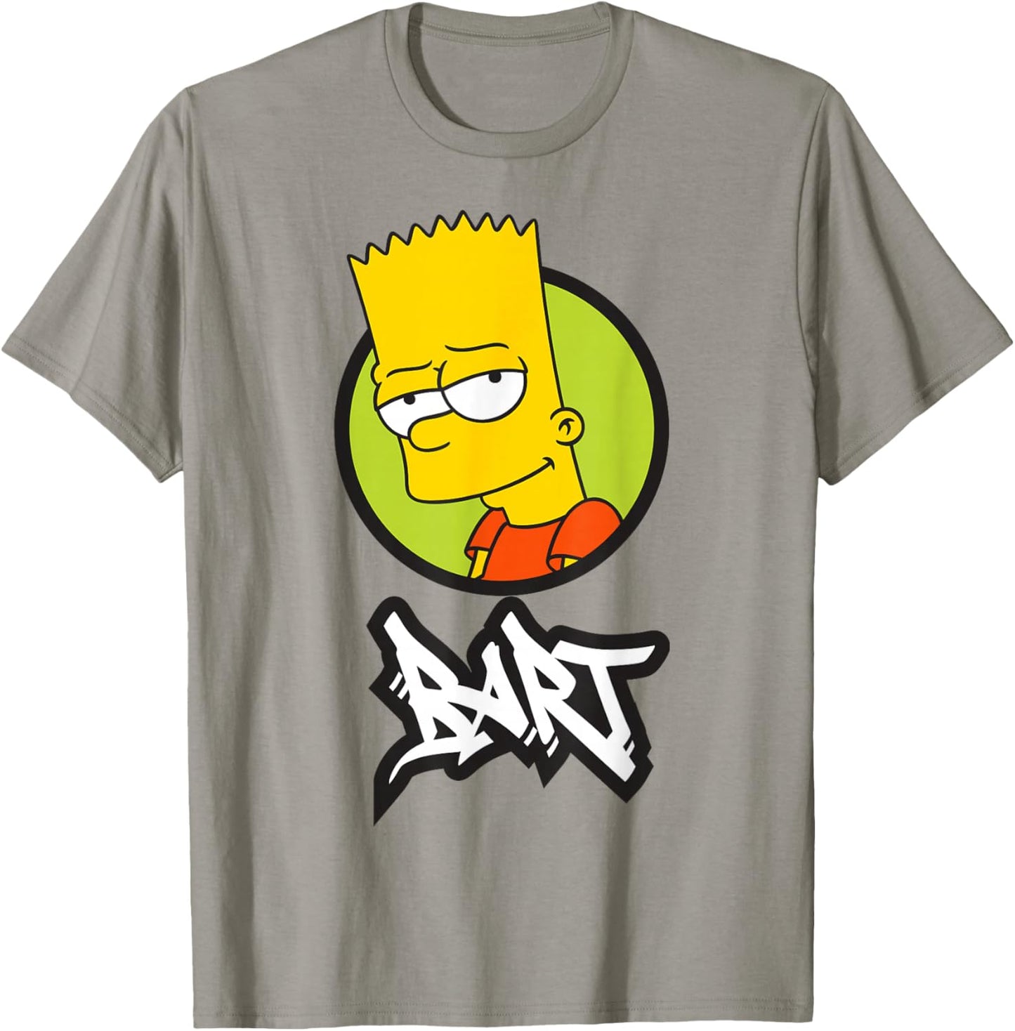 The Simpsons Bart Graffiti Logo Smirking Portrait T-Shirt - T-Shirt | Sand
