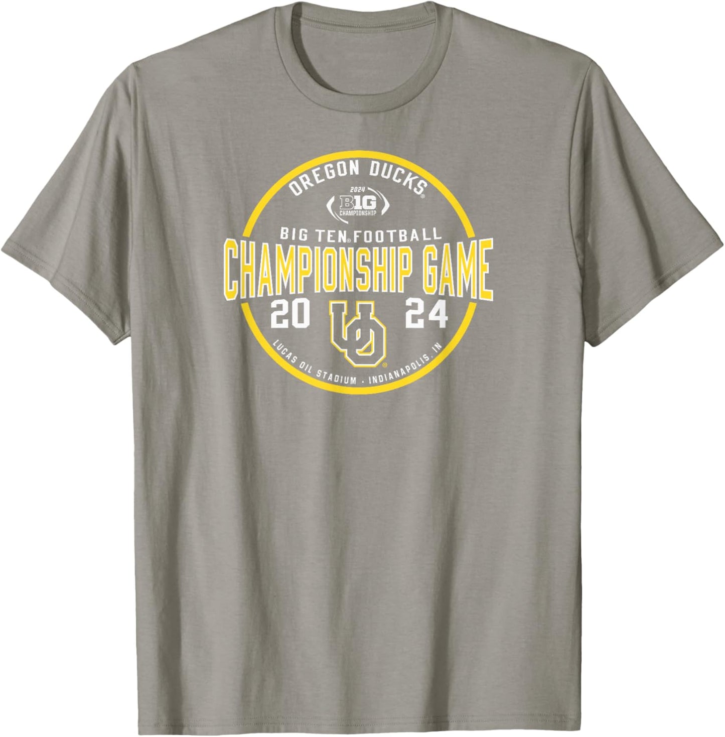 Oregon Ducks Big Ten Championship 2024 Football Game Green T-Shirt - T-Shirt | Sand