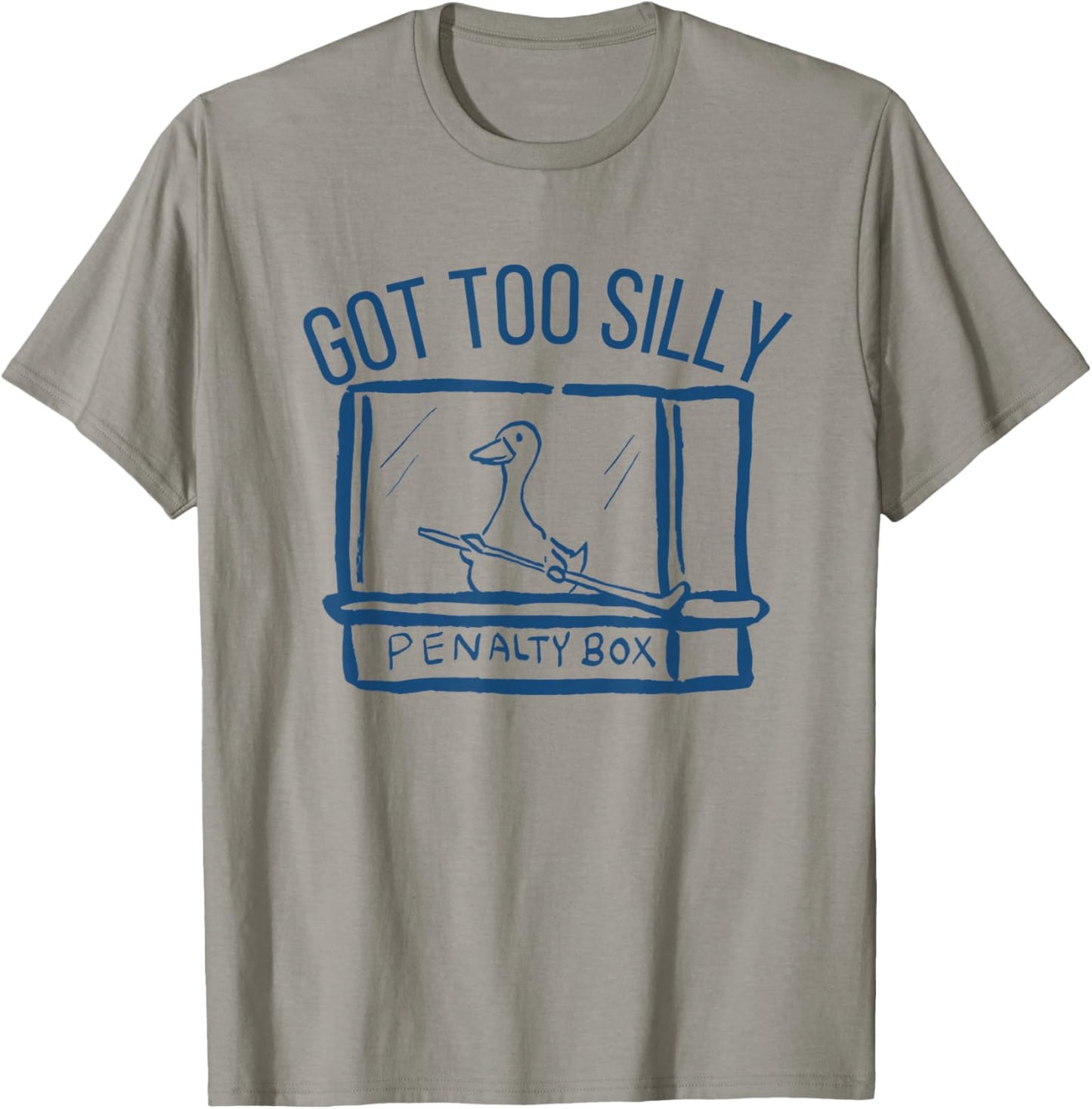 Hockey Got Too Silly Penalty Box Silly Goose Hockey Lover T-Shirt - T-Shirt | Sand