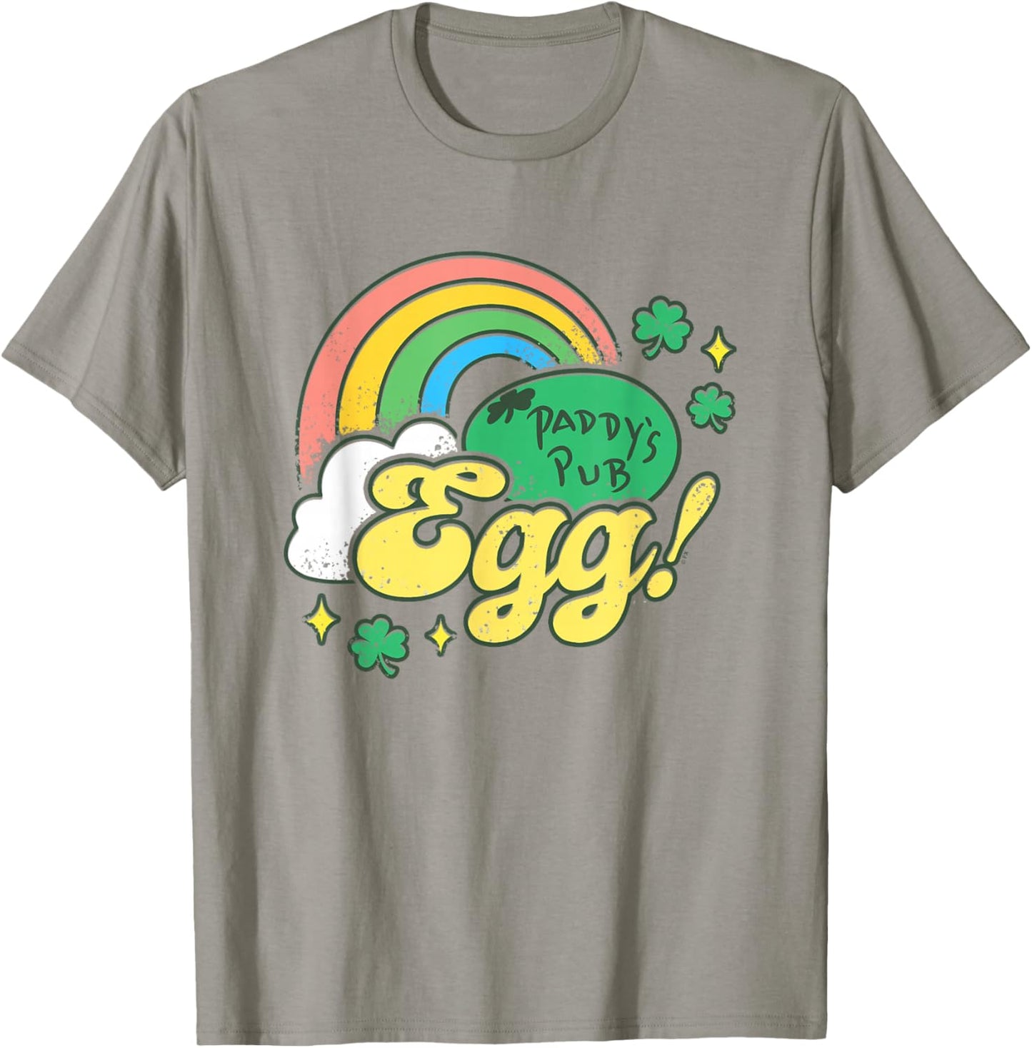It's Always Sunny In Philadelphia Paddy's Pub Egg Retro Logo T-Shirt - T-Shirt | Sand