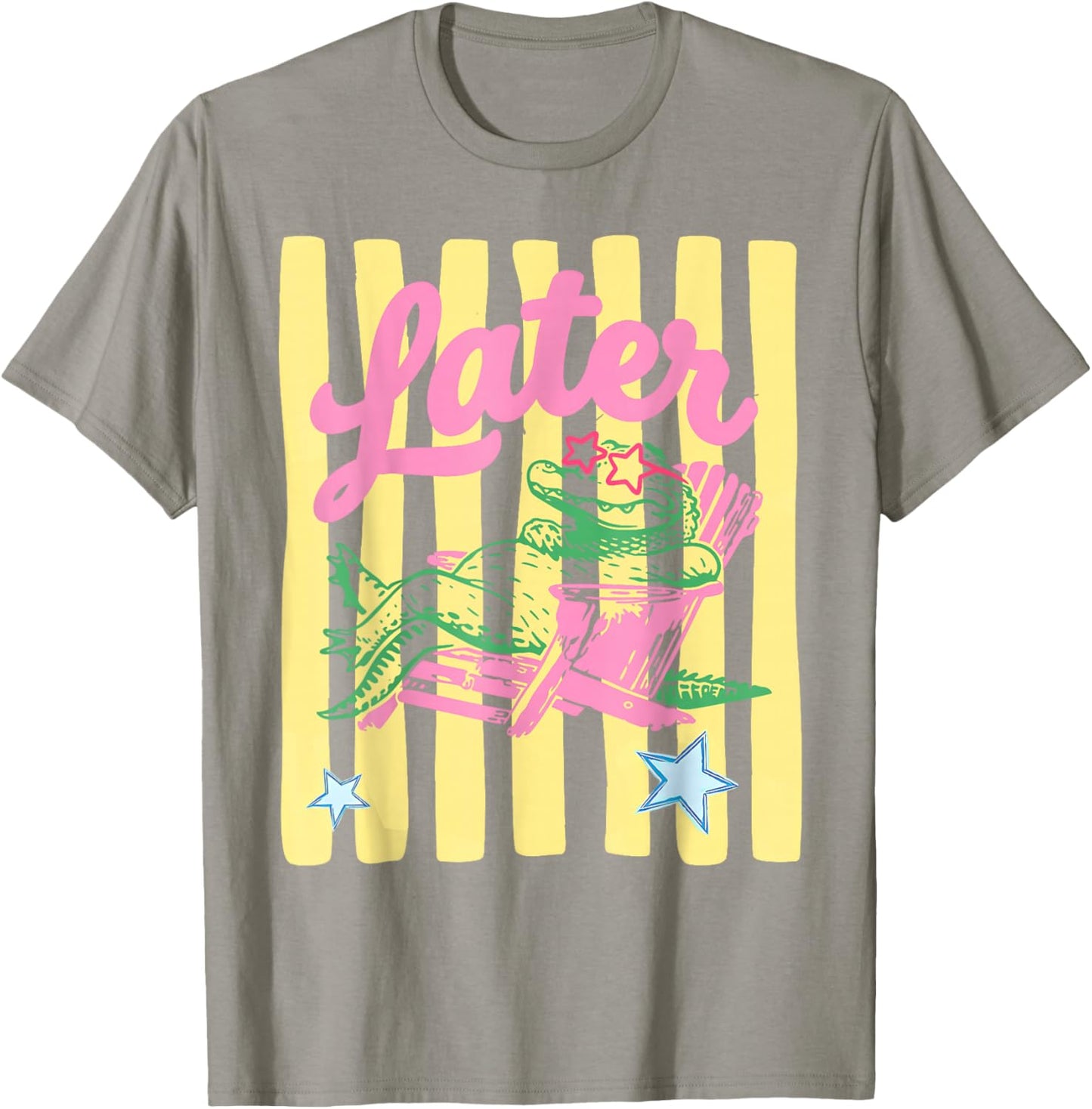 See You Later Teacher Summer Alligator Last Day of School T-Shirt - T-Shirt | Sand