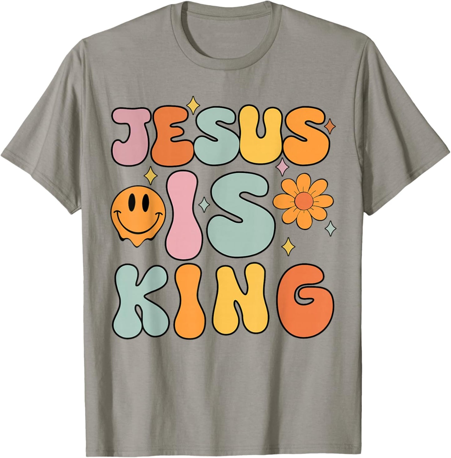 Youth Jesus is King Cute Christian Girl Teen Religious Faith T-Shirt - T-Shirt | Sand