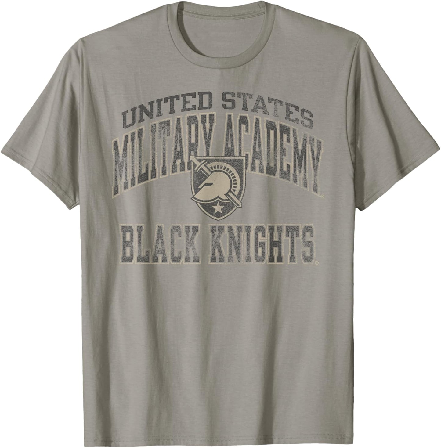 Army Black Knights Vintage Worn Gray Officially Licensed T-Shirt - T-Shirt | Sand