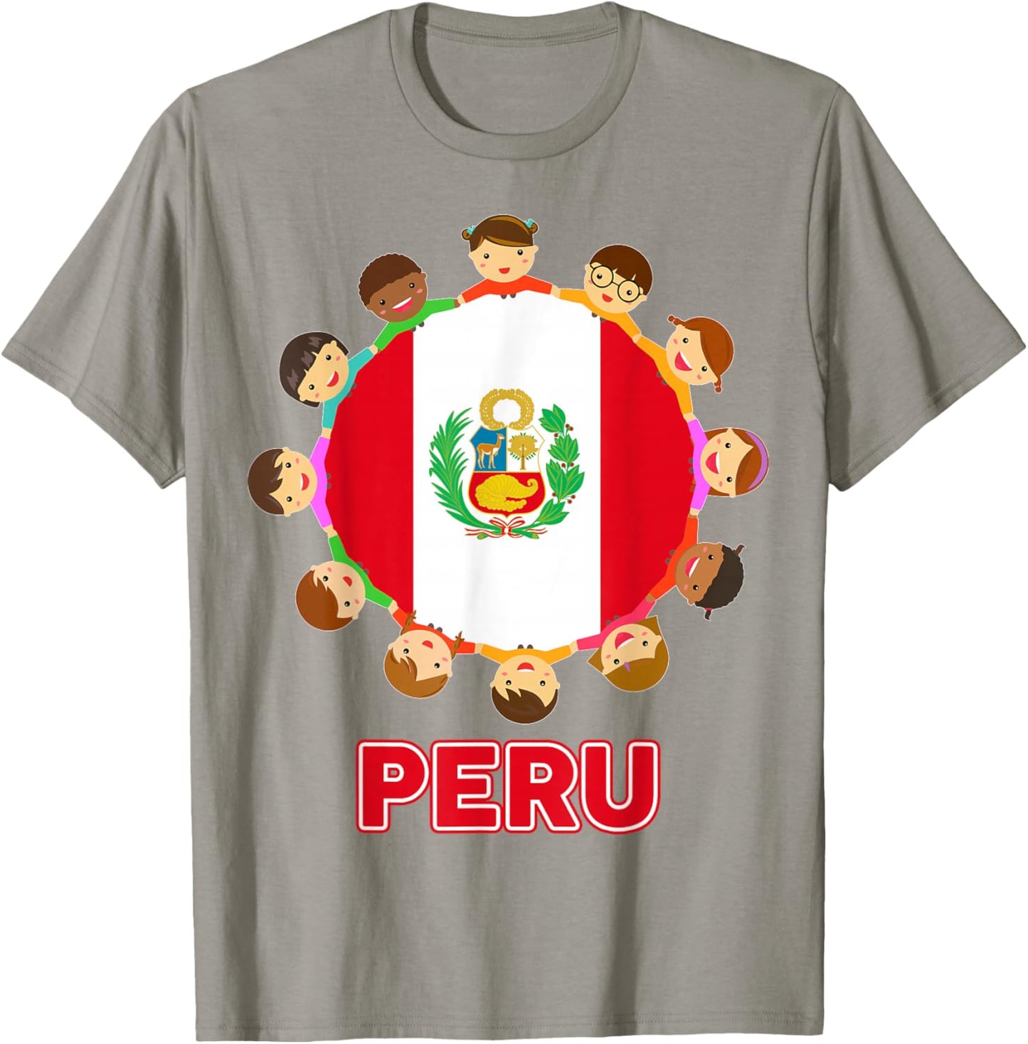Kids Peru Flag Shirt Toddler Baby Peruvian Hispanic Heritage T-Shirt - T-Shirt | Sand