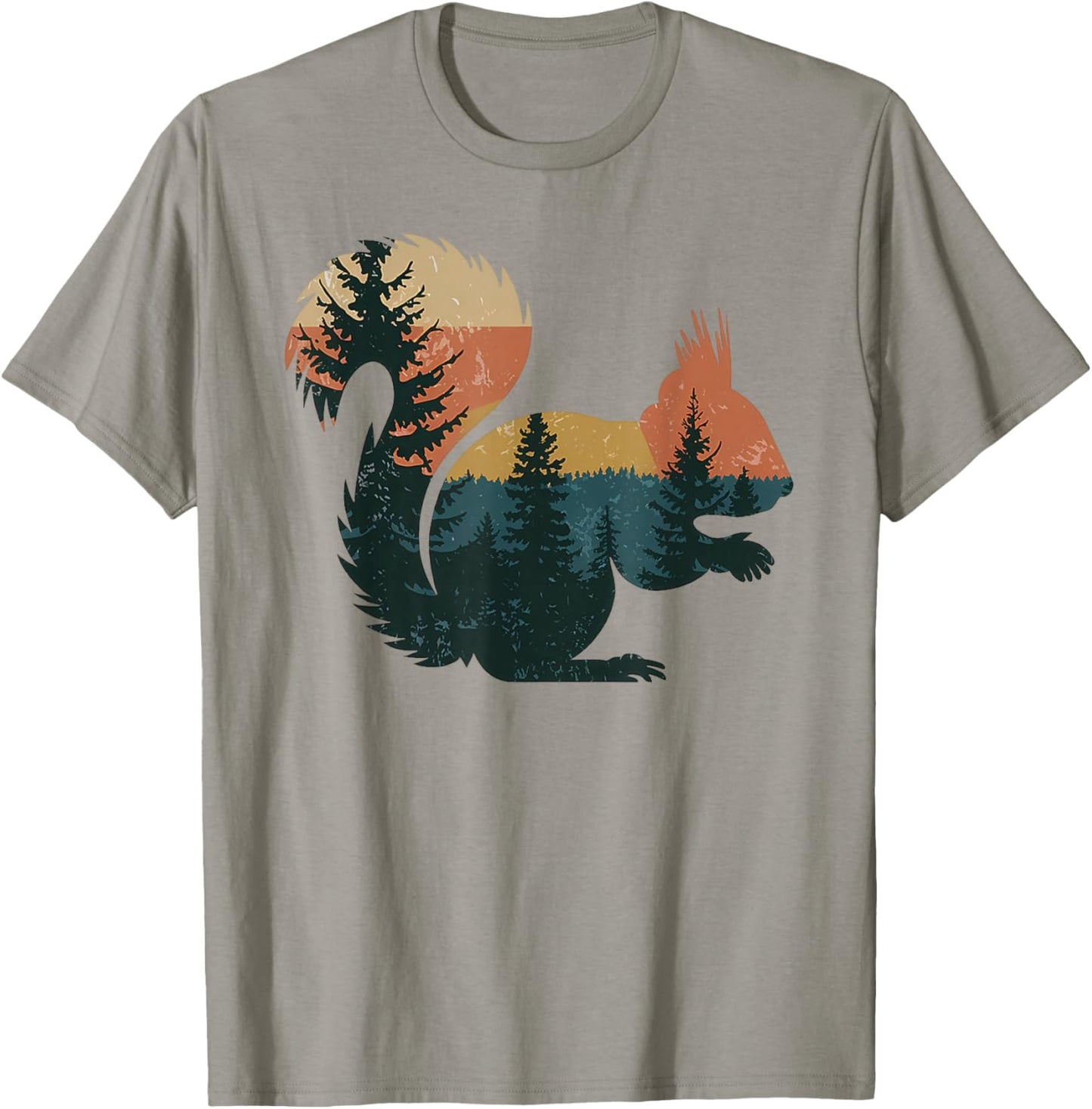 Squirrel Hunting Hiking Outdoor Camping Forest Men Women T-Shirt - T-Shirt | Sand
