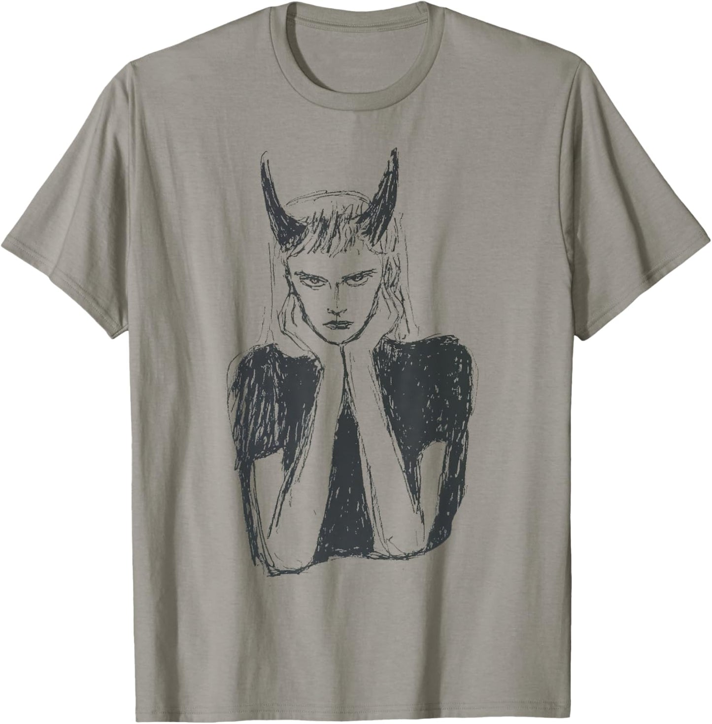 Girl Devil Women's Black T-Shirt - T-Shirt | Sand