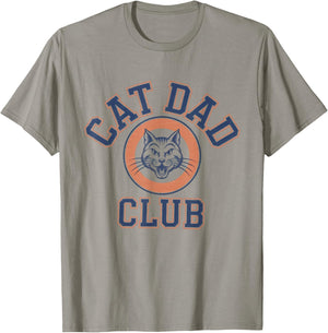 Cat Dad Club Cat Father Daddy Kitten Kitty Funny Cats T-Shirt - T-Shirt | Sand