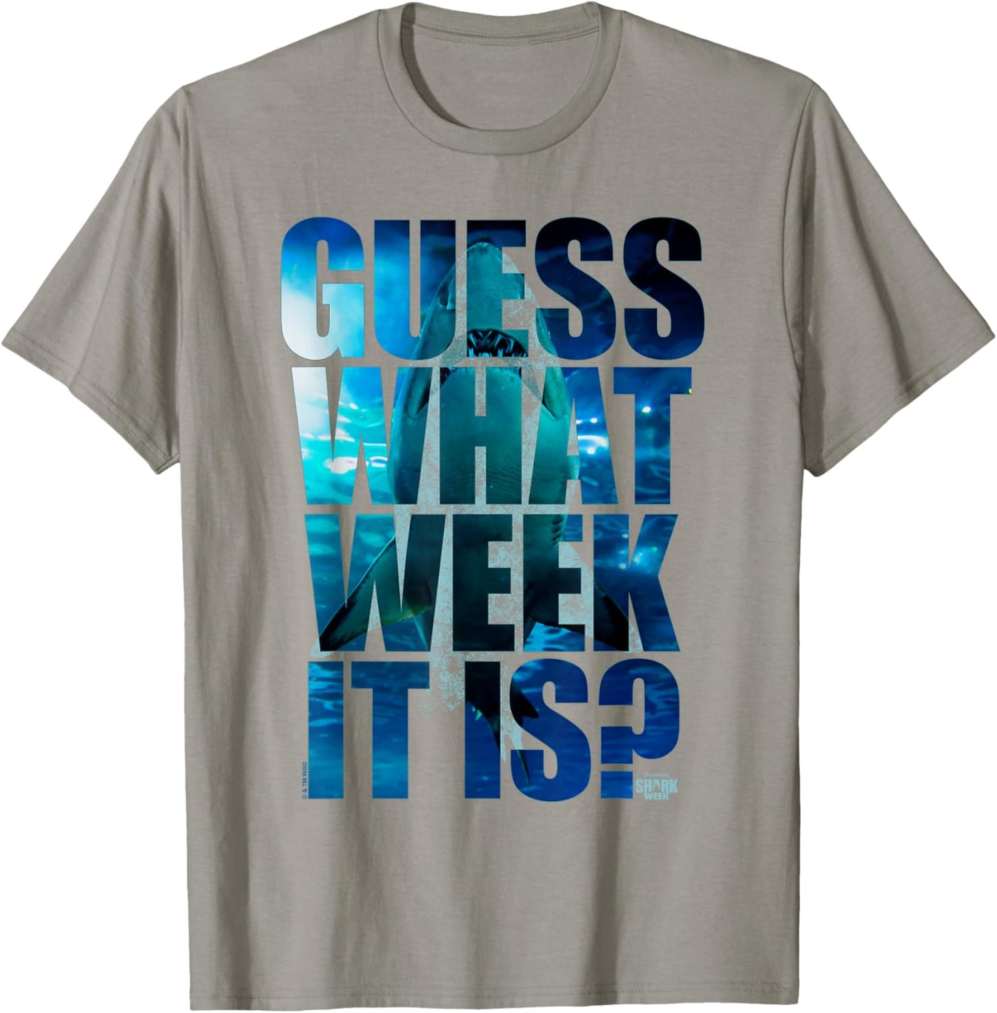 Shark Week Officially Licensed Guess What Week It Is T-Shirt - T-Shirt | Sand