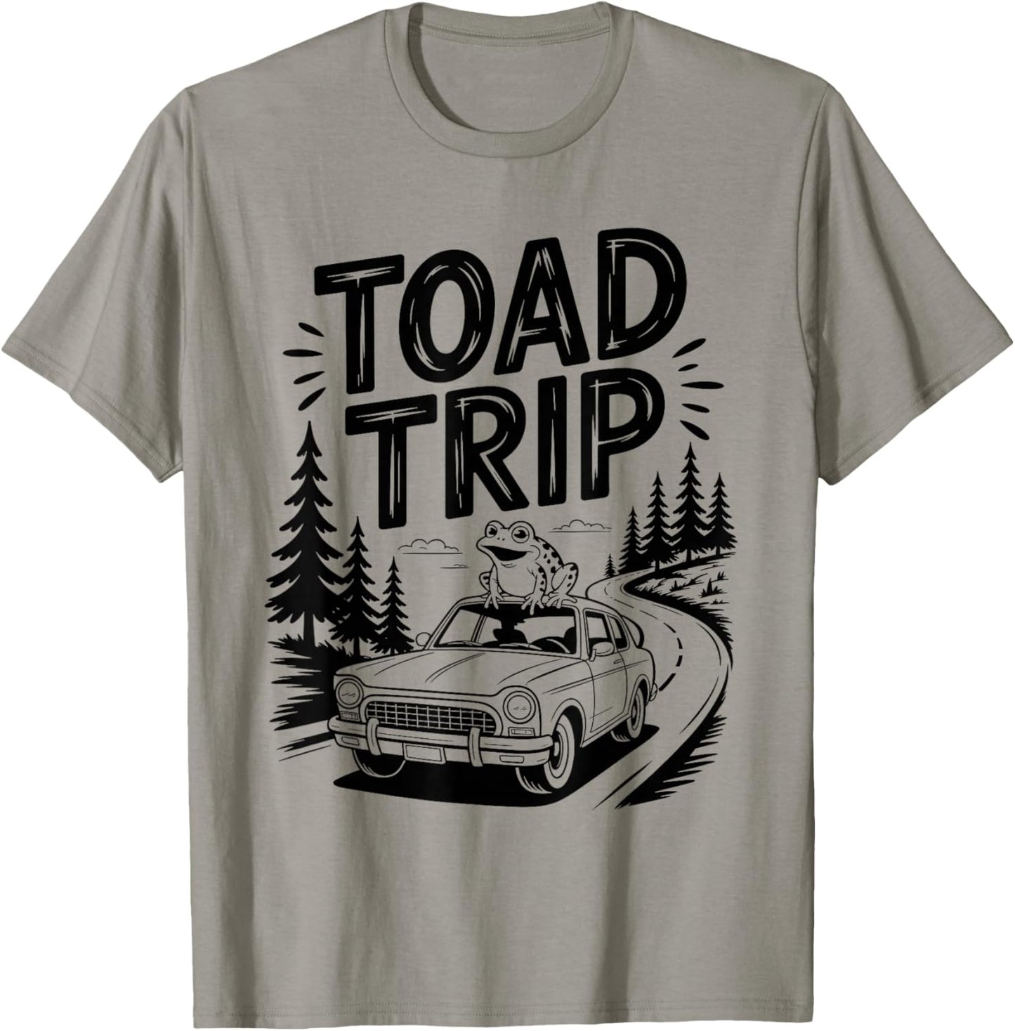 Toad Trip Funn Frog Road Trip T-Shirt - T-Shirt | Sand