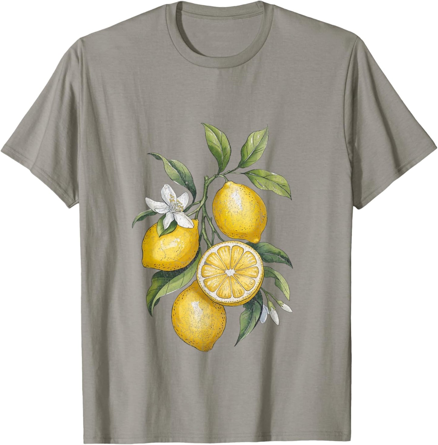 Citrus Vibes Vintage Lemon T-Shirt - T-Shirt | Sand