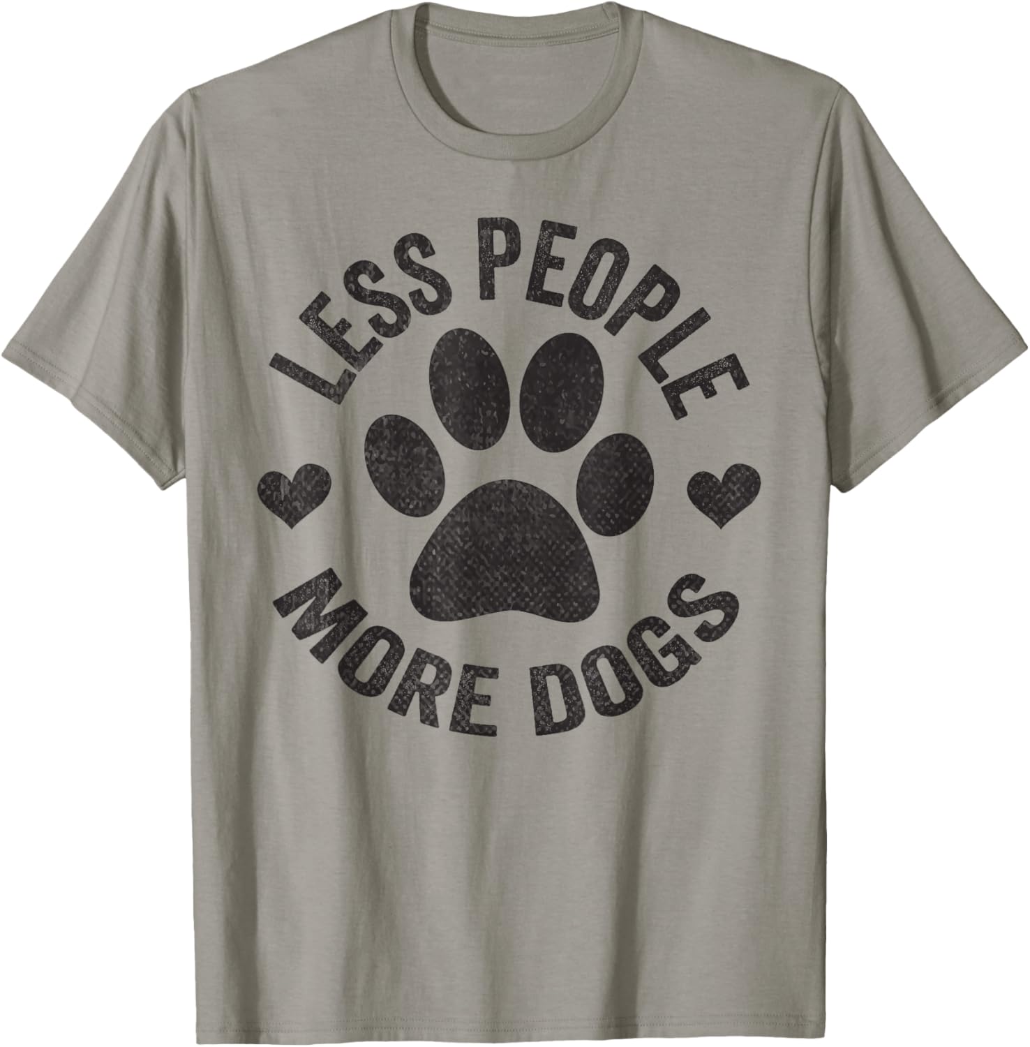Less People More Dogs Shirt Funny Dog For Dog Lovers T-Shirt - T-Shirt | Sand