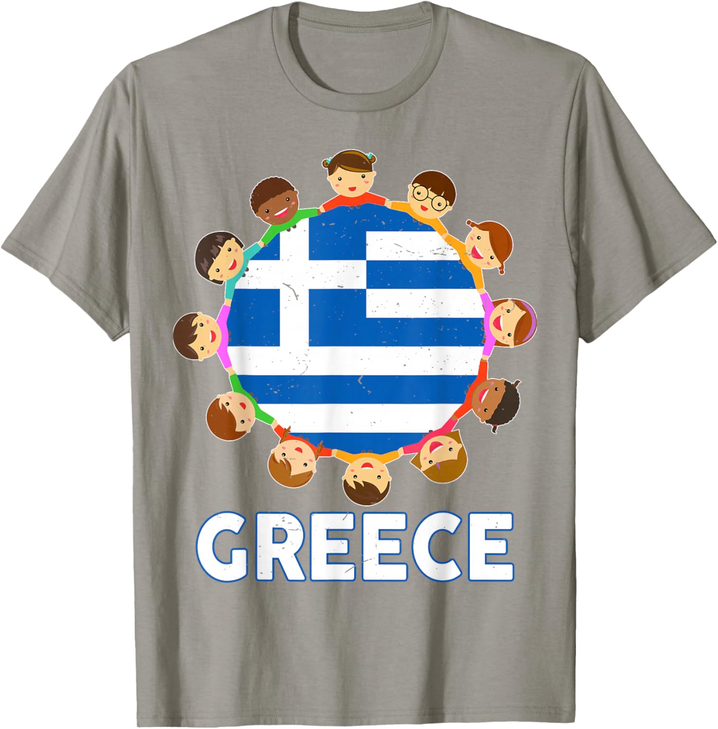 Toddler Greece Greek Flag Funny Baby Kid Boy Men Women T-Shirt - T-Shirt | Sand