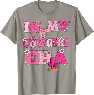 In My Cowgirl Era Retro Groovy Western Rodeo Cowgirl Cute T-Shirt - T-Shirt | Sand