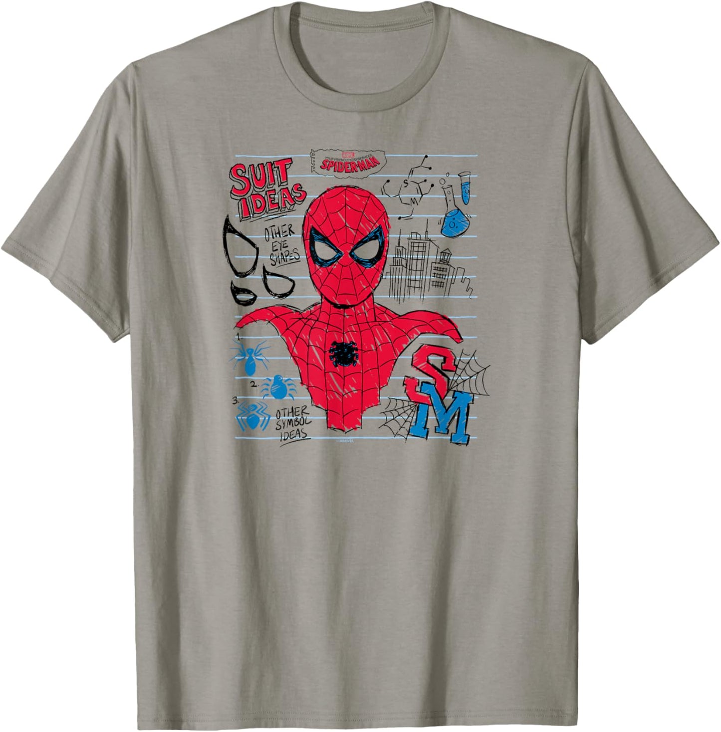 Your Friendly Neighborhood Spider-Man - Scribble Spidey T-Shirt - T-Shirt | Sand