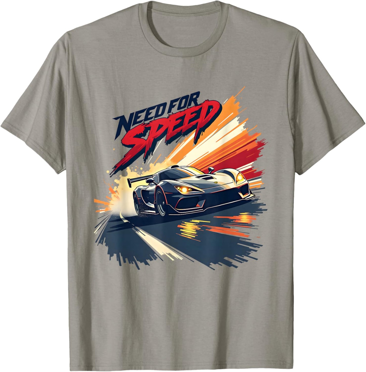 Need for Speed High-Octane Racing Graphic Design T-Shirt - T-Shirt | Sand