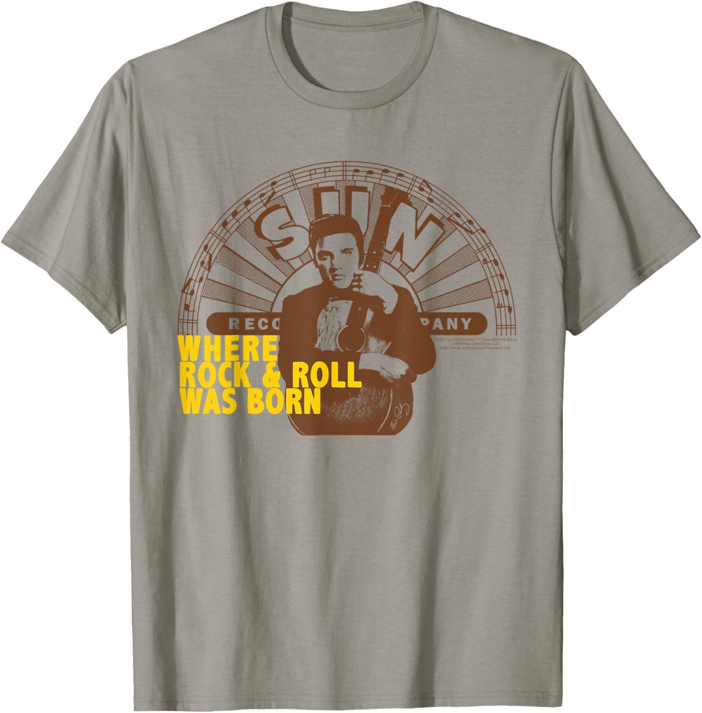 Offiziell Elvis Presley Where Rock and Roll was Born T-Shirt - T-Shirt | Sand