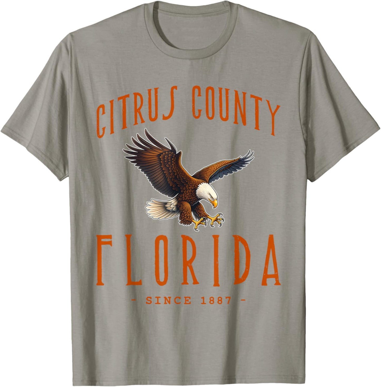 Citrus County, Florida. Eagle Wildlife Bird T-Shirt - T-Shirt | Sand