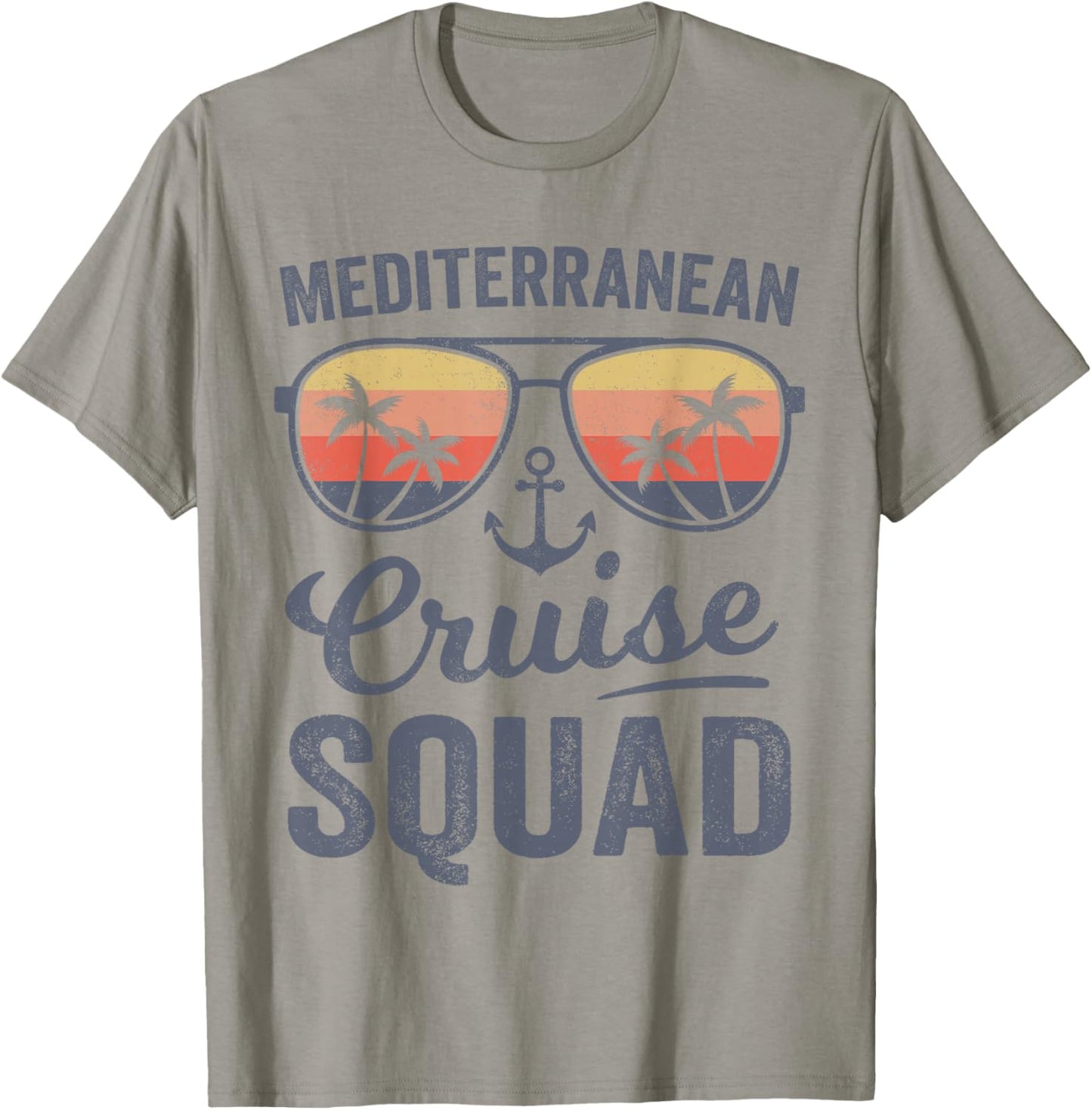 Mediterranean Cruise Squad 2025 Europe Family Matching T-Shirt - T-Shirt | Sand