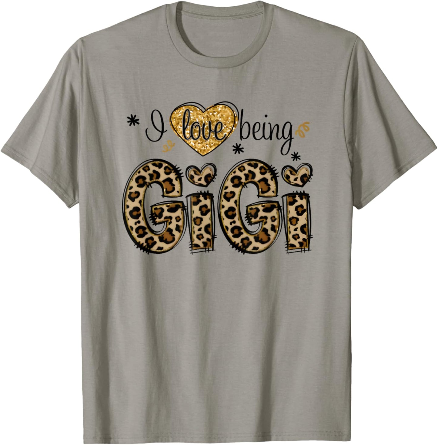I Love Being Gigi Leopard T-Shirt - T-Shirt | Sand