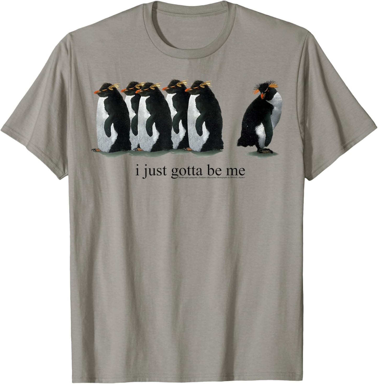 Official I Just Gotta Be Me Penguin - Rockhopper Penguins T-Shirt - T-Shirt | Sand