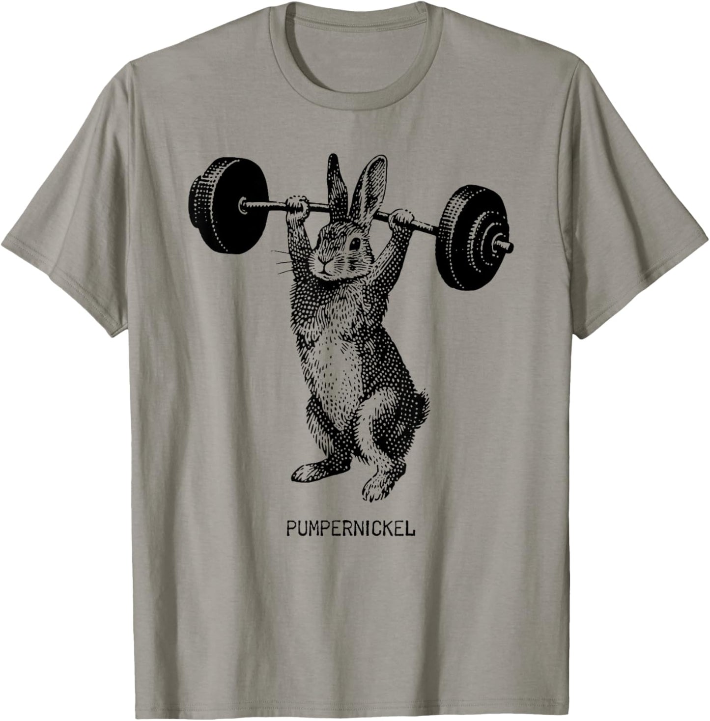 Osterhase Gewichtheben Pumpernickel Hase Gym Fitness T-Shirt - T-Shirt | Sand