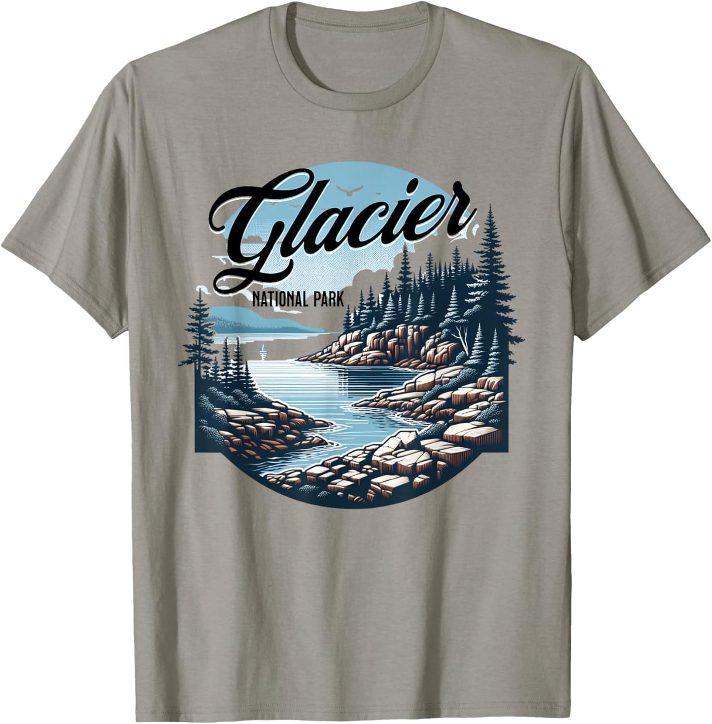 Glacier National Park T-Shirt - T-Shirt | Sand