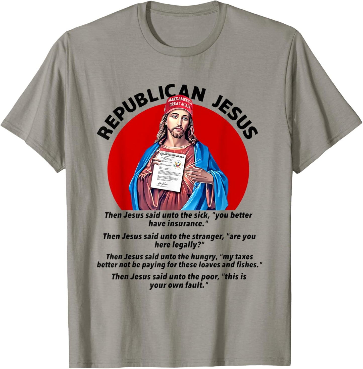 Republican Jesus Shirt Love Like Jesus Shirt T-Shirt - T-Shirt | Sand