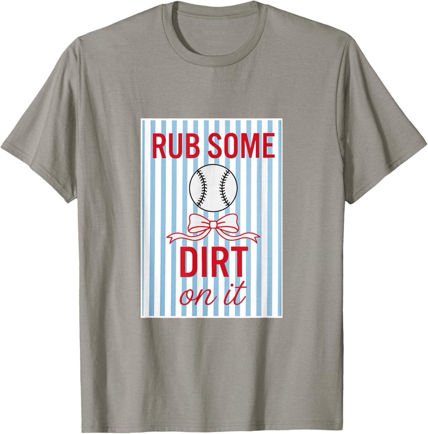 Women's Coquette Rub Some Dirt On It- Baseball T-Shirt - T-Shirt | Sand