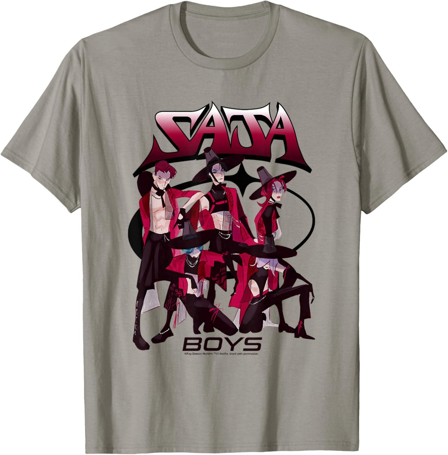 Kpop Demon Hunters Saja Boys Demon Group T-Shirt - T-Shirt | Sand