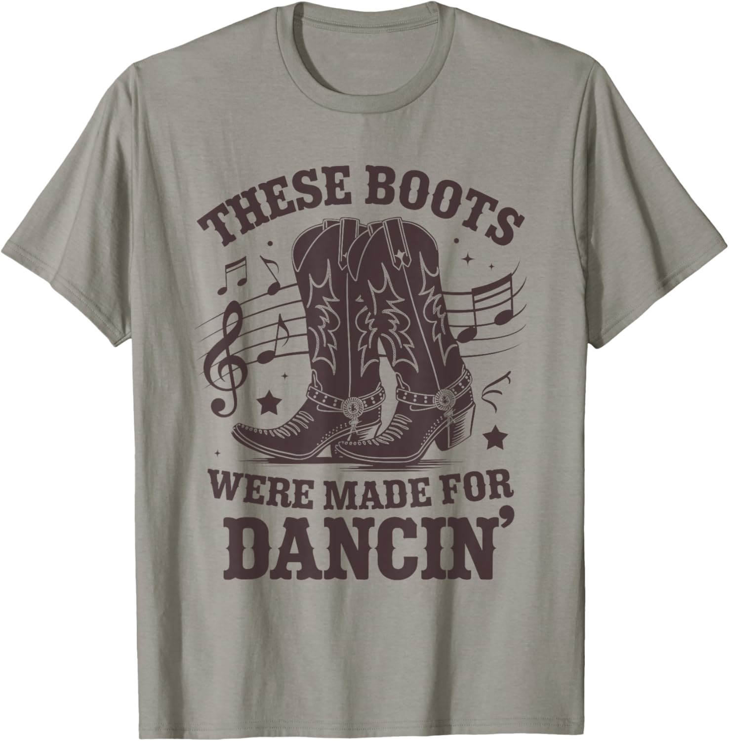 These Boots Were Made for Line Dance Men Women Line Dancer T-Shirt - T-Shirt | Sand